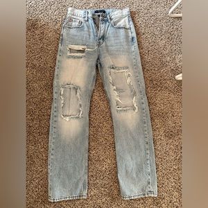 aeropostal 90sbaggy light wash boyfriend jeans size 4